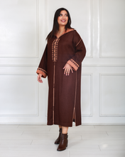 Charger l'image dans la galerie, New - Jellaba hivernale en Mlifa Cachemire ornée en Façon Maâlem