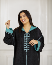 Charger l'image dans la galerie, New - Jellaba hivernale en Mlifa Cachemire ornée en Façon Maâlem