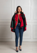 Charger l'image dans la galerie, Moroccan Cape - Cape en Drapeau Marocain
