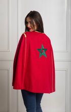 Charger l'image dans la galerie, Moroccan Cape - Cape en Drapeau Marocain