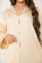Load image into Gallery viewer, Djellaba Berchmane été 2023 - Crêpe vichy 100% Handmade
