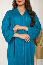 Load image into Gallery viewer, Djellaba Berchmane été 2023 - Crêpe vichy 100% Handmade
