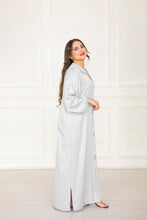 Load image into Gallery viewer, Djellaba Berchmane été 2023 - Crêpe vichy 100% Handmade
