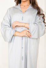 Load image into Gallery viewer, Djellaba Berchmane été 2023 - Crêpe vichy 100% Handmade
