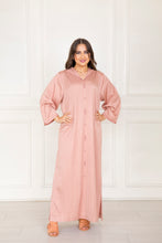 Load image into Gallery viewer, Djellaba Berchmane été 2023 - Crêpe vichy 100% Handmade
