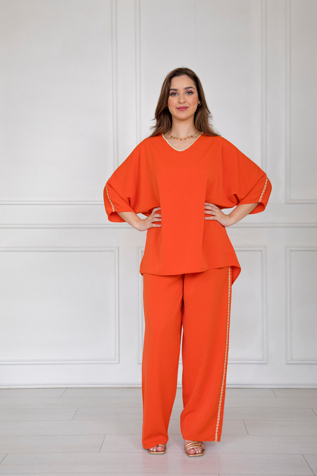 Ensemble Crêpe Rosa - Façon Maâlem
