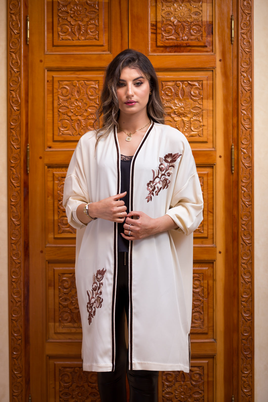 kimono-Tunique Fleurie - La Maison Selene-maroc-morocco-prix-femme