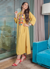 Load image into Gallery viewer, Djellaba Fleurie AMIRA - La Maison Selene-maroc-morocco-prix-femme
